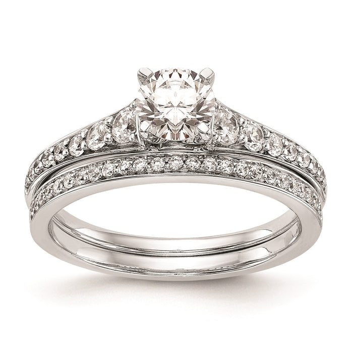 Buy Stylish 14K White Gold Peg-Set Engagement Ring Setting - Exclusive Value!-7