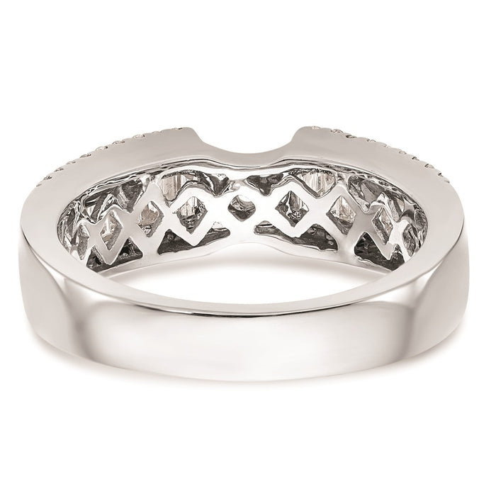 Buy Stylish 14K White Gold Peg-Set Engagement Ring Setting - Exclusive Value!-5