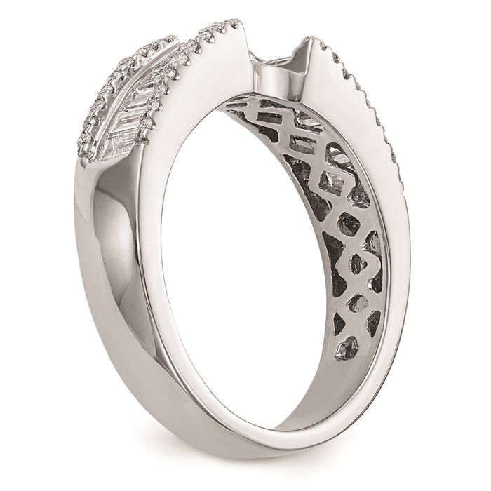 Buy Stylish 14K White Gold Peg-Set Engagement Ring Setting - Exclusive Value!-6