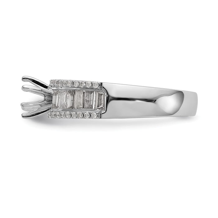 Buy Exclusive 14K White Gold Semi-Mount Ring with 3/4 Carat Diamonds-3