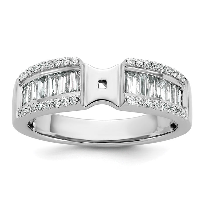 Buy Exclusive 14K White Gold Semi-Mount Ring with 3/4 Carat Diamonds-1