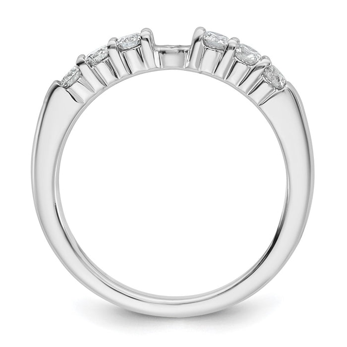 Buy 14K White Gold Semi-Mount Engagement Ring with 3/8 Carat Diamond - Stylish Value!-2