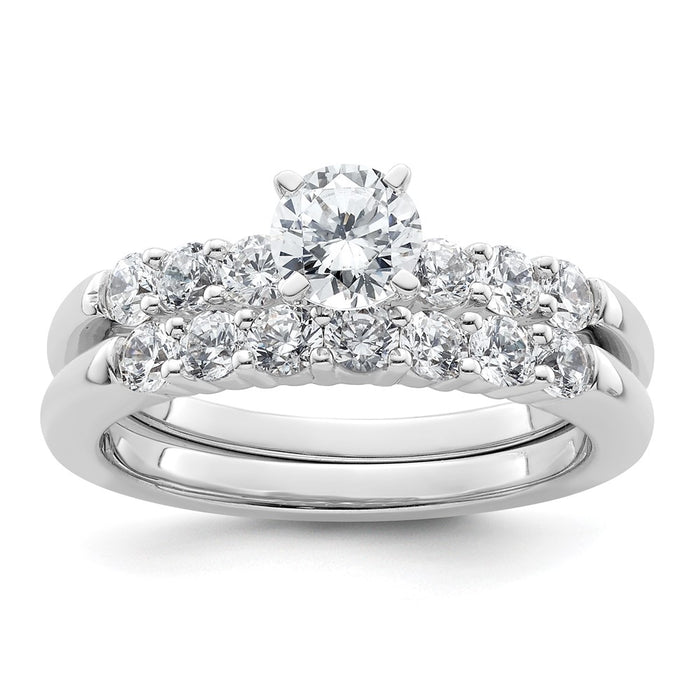 Buy 14K White Gold Semi-Mount Engagement Ring with 3/8 Carat Diamond - Stylish Value!-7
