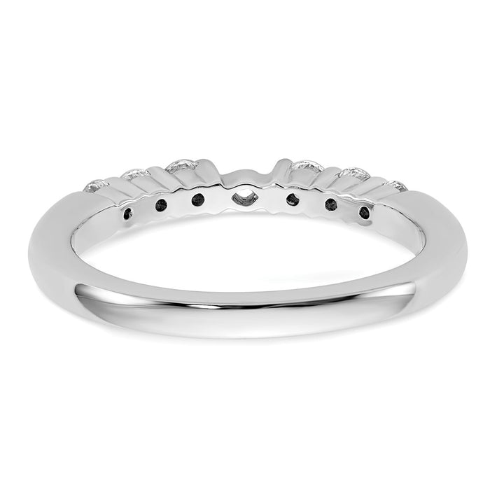 Buy Stylish 14K White Gold Semi-Mount Engagement Ring, 3/8 Carat Diamond-5