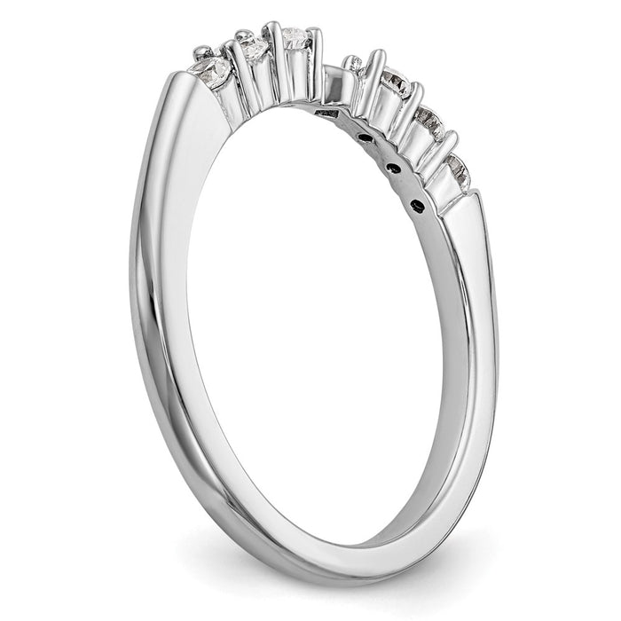 Buy Stylish 14K White Gold Semi-Mount Engagement Ring, 3/8 Carat Diamond-6