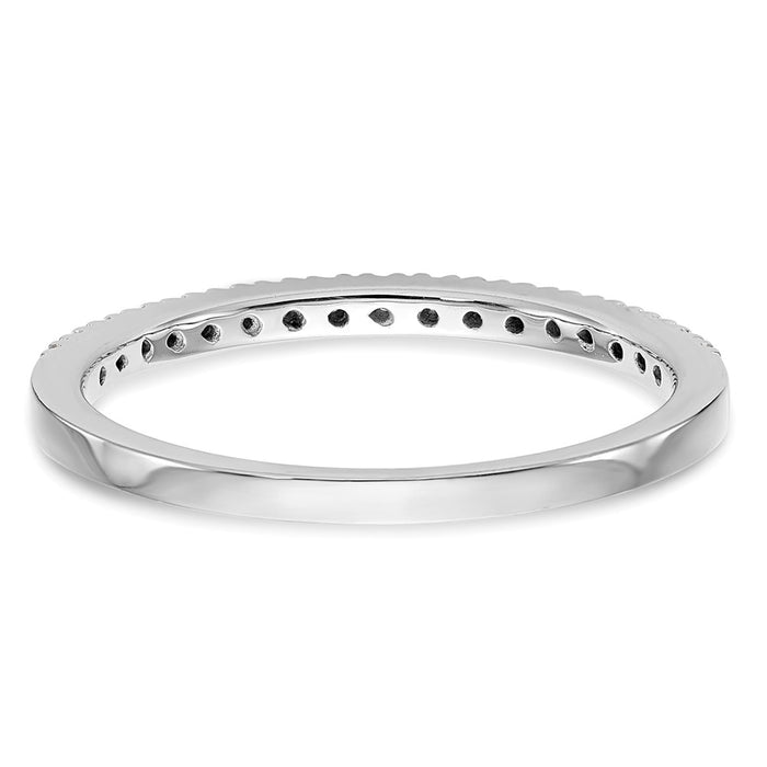 Buy Exclusive 10K White Gold Diamond Wedding Band, 1/10 Carat - Stylish Value!-5