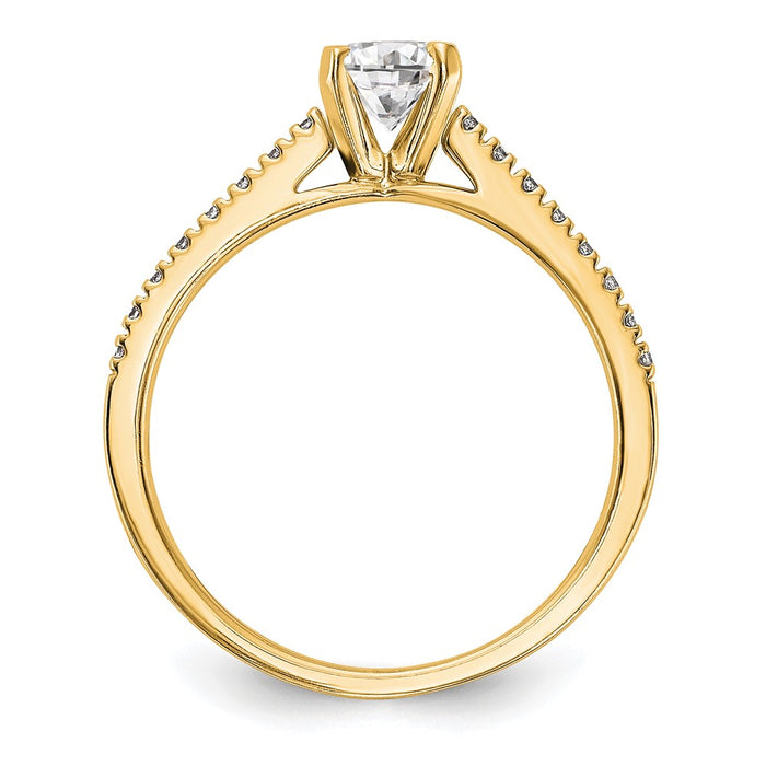 Buy Stylish 10K Diamond Semi-Mount Engagement Ring - Affordable Luxury Design-2