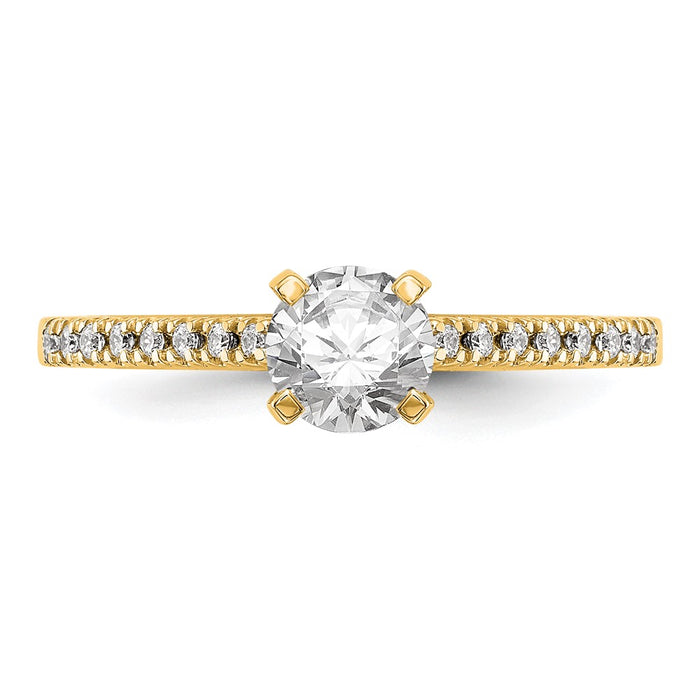 Buy Stylish 10K Diamond Semi-Mount Engagement Ring - Affordable Luxury Design-4