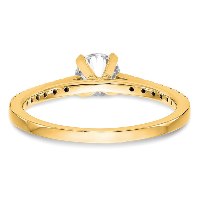 Buy Stylish 10K Diamond Semi-Mount Engagement Ring - Affordable Luxury Design-5