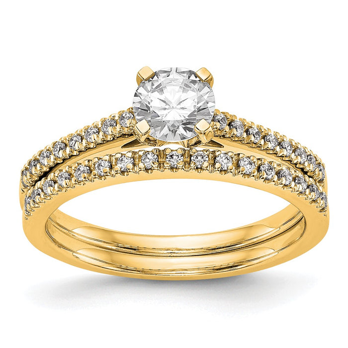 Buy Stylish 10K Diamond Semi-Mount Engagement Ring - Affordable Luxury Design-7