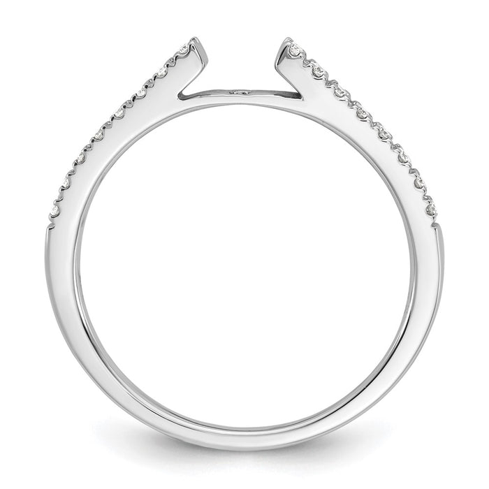 Buy 14K White Gold Semi-Mount Engagement Ring, 1/10 Carat Diamond, Stylish Design-2