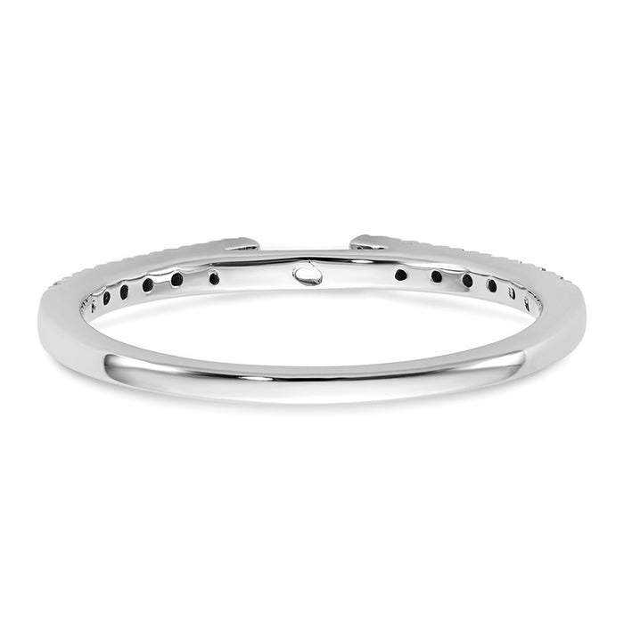 Buy 14K White Gold Semi-Mount Engagement Ring, 1/10 Carat Diamond, Stylish Design-5