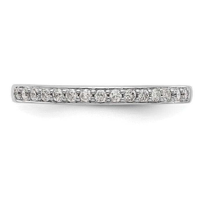 Exclusive 14K White Gold 1/5 Carat Diamond Wedding Band Set - Stylish Value-4