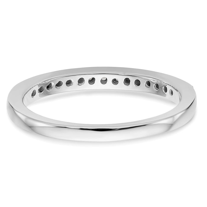 Exclusive 14K White Gold 1/5 Carat Diamond Wedding Band Set - Stylish Value-5