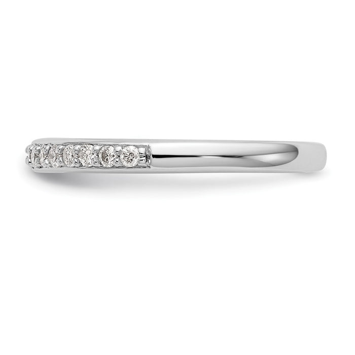 High-Quality 14K White Gold 1/4 Carat Diamond Eternity Wedding Band - Stylish Value-3
