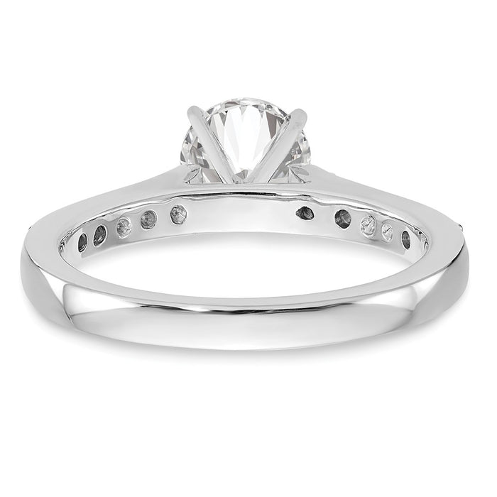 Buy Stylish 14K White Gold Semi-Mount Engagement Ring with 1/4 Carat Diamond-5
