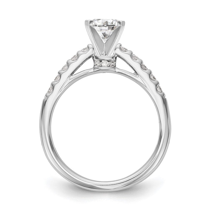 Buy 14K White Gold Semi-Mount Engagement Ring, 1/3 Carat Diamond, Stylish Value-2