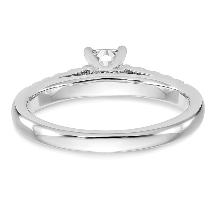 Buy 14K White Gold Semi-Mount Engagement Ring, 1/3 Carat Diamond, Stylish Value-5