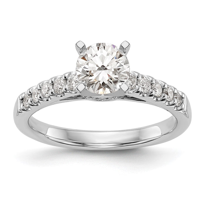Buy 14K White Gold Semi-Mount Engagement Ring, 1/3 Carat Diamond, Stylish Value-1