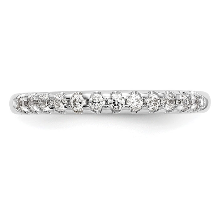 Buy Stylish 14K White Gold Wedding Band Set with 1/4 Carat Diamonds-4