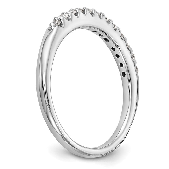 Buy Stylish 14K White Gold Wedding Band Set with 1/4 Carat Diamonds-6
