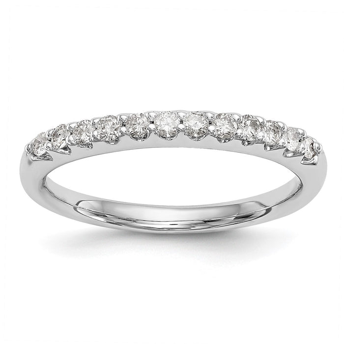 Buy Stylish 14K White Gold Wedding Band Set with 1/4 Carat Diamonds-1