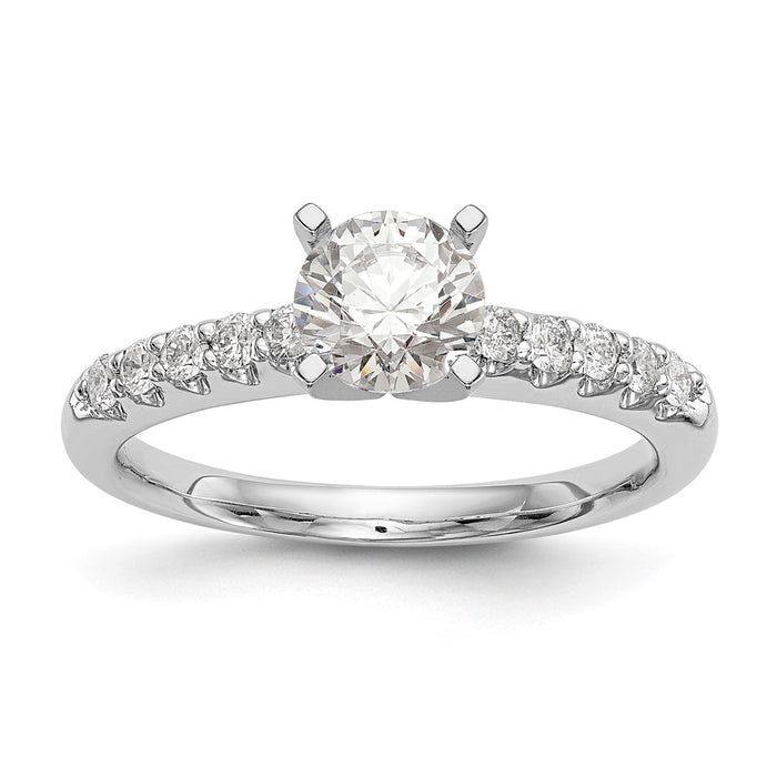 Designer 14K White Gold 1/4 Carat Diamond Semi-Mount Engagement Ring-1