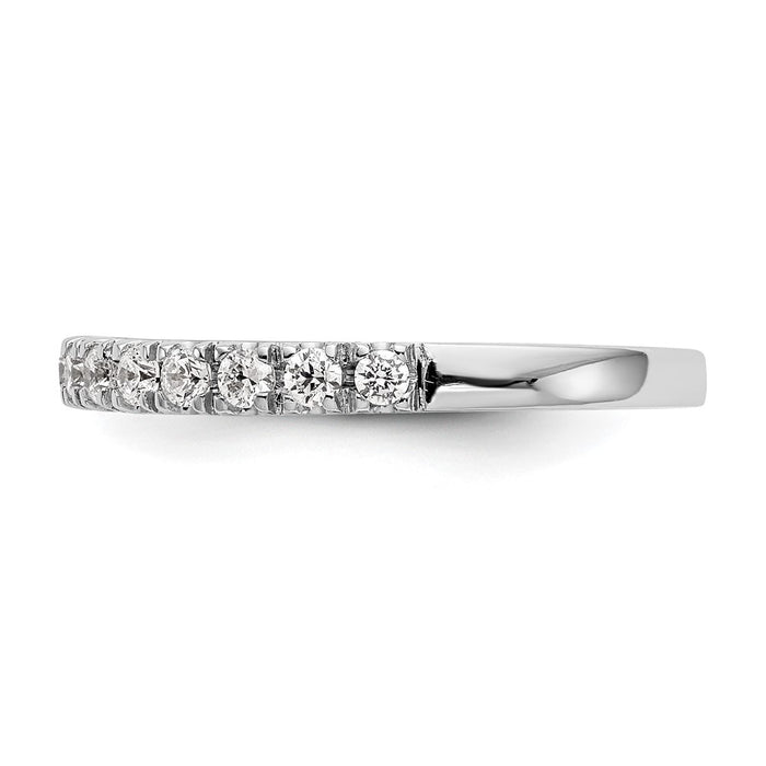 High-Quality 14K White Gold 3/8 Carat Diamond Bridal Ring - Stylish Value!-3