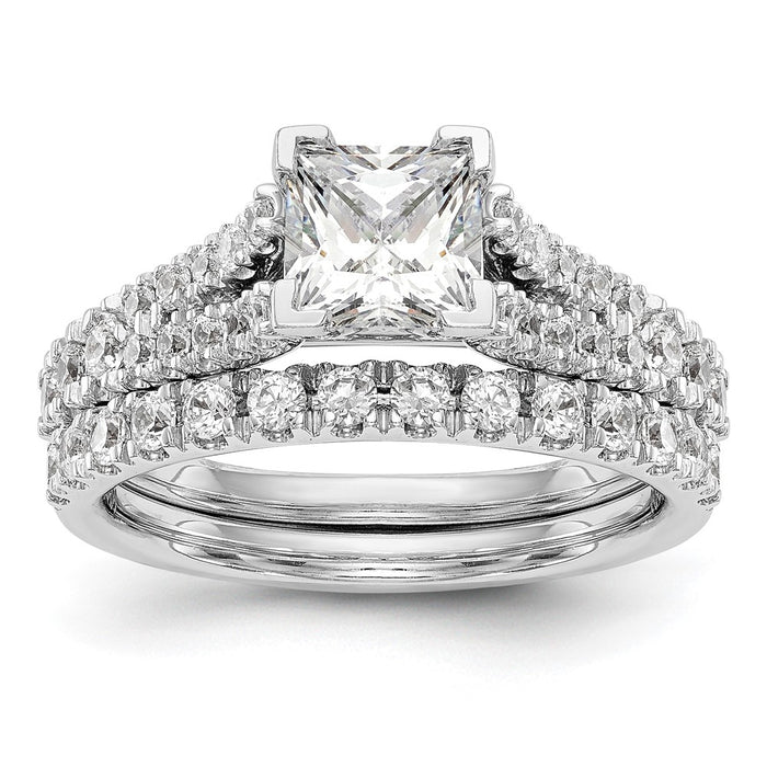 Buy 14K White Gold 1/2 Carat Diamond Semi-Mount Engagement Ring - Luxury Style-7