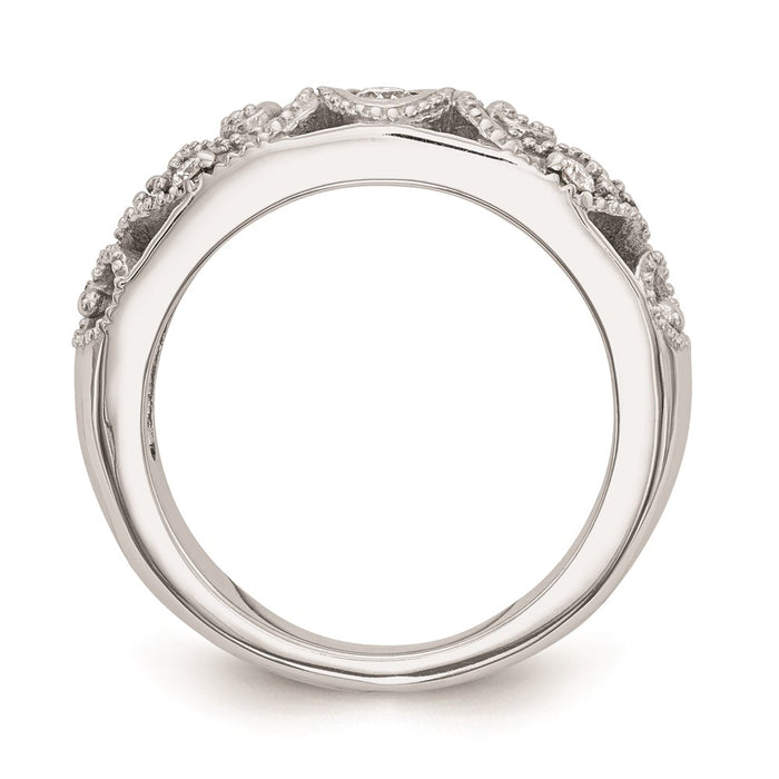 Exclusive 14K White Gold Wedding Band Setting - Stylish Design, Affordable Price-2