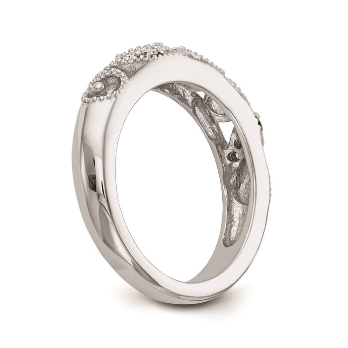Exclusive 14K White Gold Wedding Band Setting - Stylish Design, Affordable Price-6