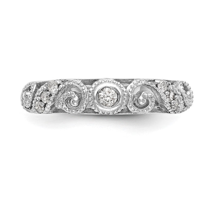 Buy Exclusive 14K White Gold Wedding Band Set - 1/8 Carat Diamond, Stylish Value-4