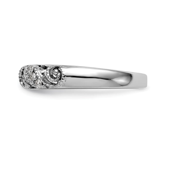 Buy Exclusive 14K White Gold Semi-Mount Engagement Ring, 1/15 Carat Diamond-3