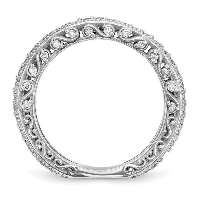 Exclusive 14K White Gold 1/2 Carat Diamond Eternity Band - Stylish Value!-2