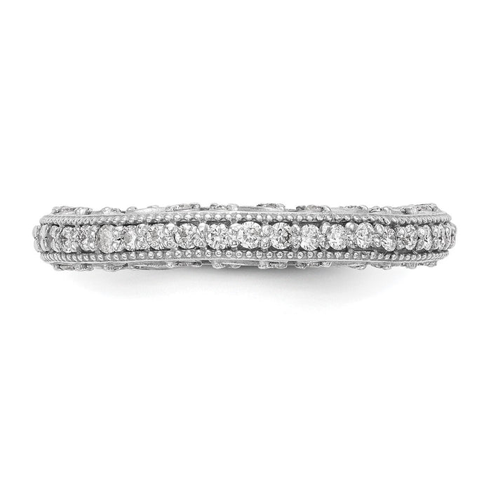 Exclusive 14K White Gold 1/2 Carat Diamond Eternity Band - Stylish Value!-4