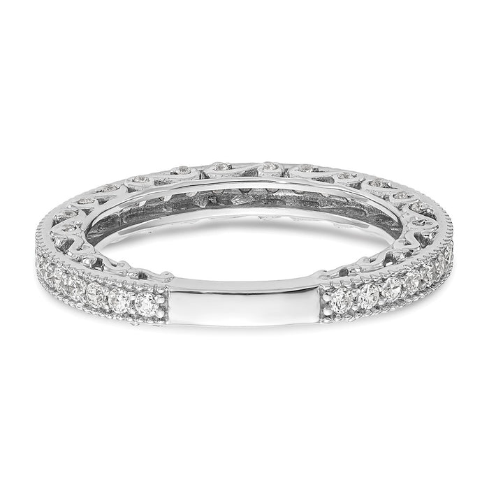 Exclusive 14K White Gold 1/2 Carat Diamond Eternity Band - Stylish Value!-5