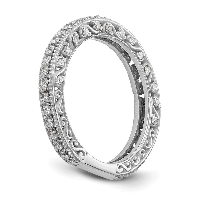 Exclusive 14K White Gold 1/2 Carat Diamond Eternity Band - Stylish Value!-6