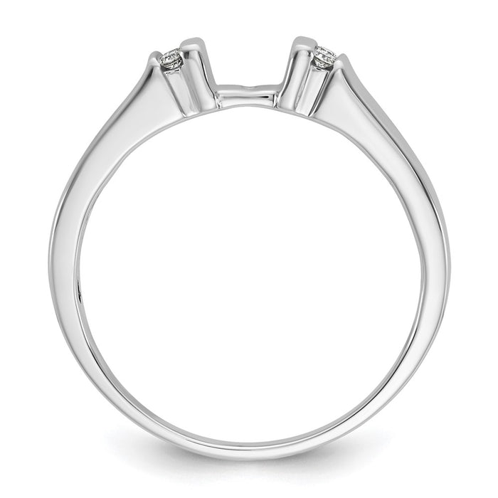 Buy Exclusive 14K White Gold Channel-Set Diamond Engagement Ring, 1/15 Ct-2