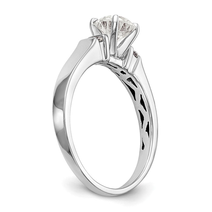 Buy Exclusive 14K White Gold Channel-Set Diamond Engagement Ring, 1/15 Ct-6