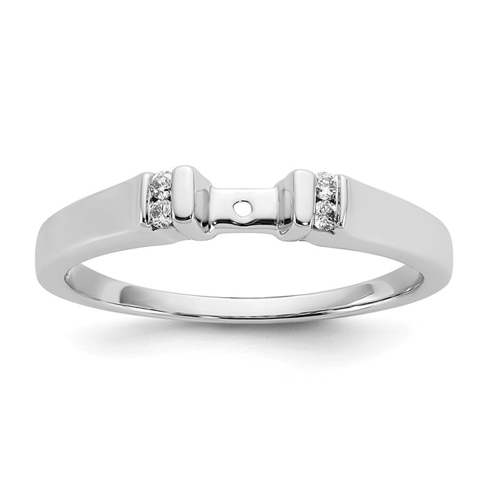 Buy Exclusive 14K White Gold Channel-Set Diamond Engagement Ring, 1/15 Ct-1