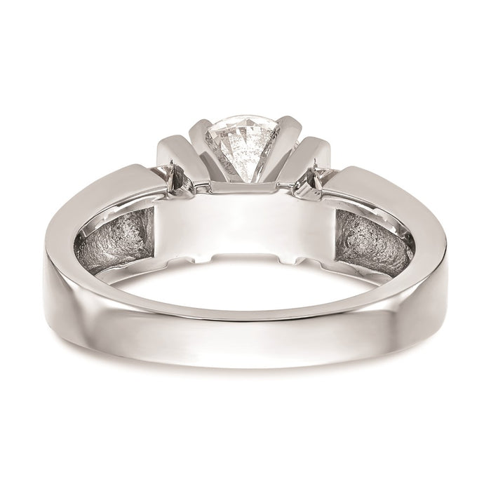 Buy 14K White Gold Channel-Set Peg Engagement Ring Mounting - Stylish & Affordable-5