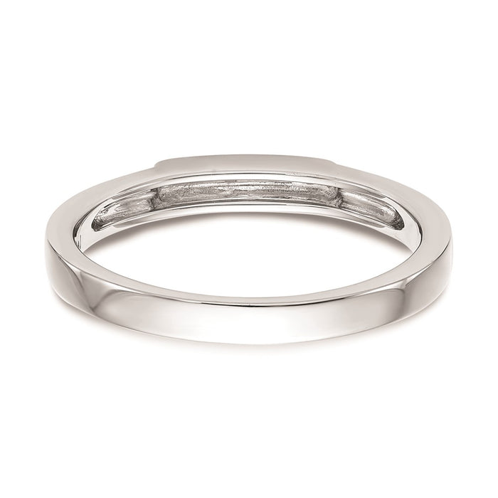 Buy 14K White Gold Curved Wedding Band - Stylish Design, Affordable Luxury-5