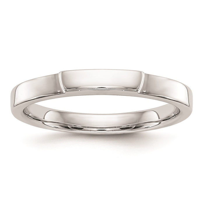 Buy 14K White Gold Curved Wedding Band - Stylish Design, Affordable Luxury-1