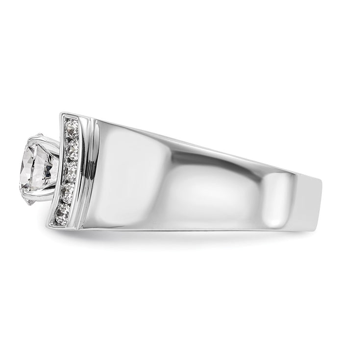 High-Quality 14K White Gold Semi-Mount Ring with 1/4 Carat Diamonds - Stylish Value-3