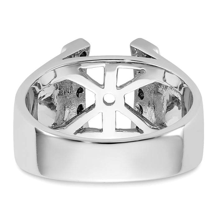 High-Quality 14K White Gold Semi-Mount Ring with 1/4 Carat Diamonds - Stylish Value-5