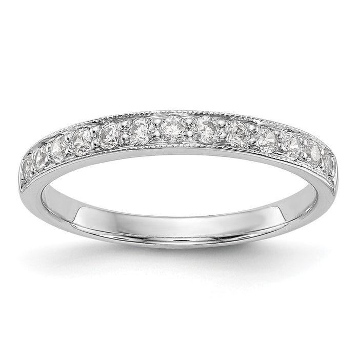 Exclusive 14K White Gold 1/3 Carat Diamond Wedding Band - Stylish Complete Set-1