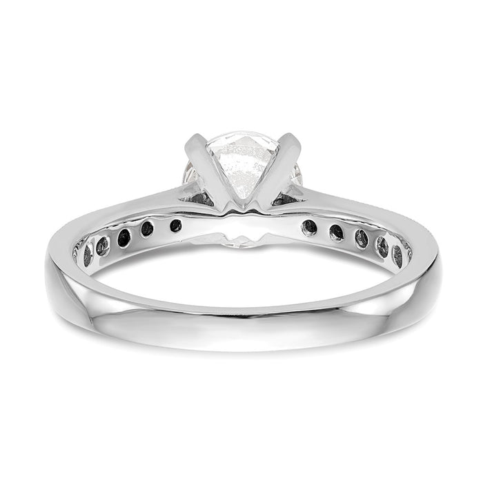 Buy Stylish 14K White Gold Semi-Mount Engagement Ring | 1/4 Carat Diamond-4