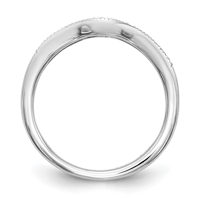 High-Quality 14K White Gold 1/15 Carat Diamond Eternity Wedding Band - Stylish Value-2