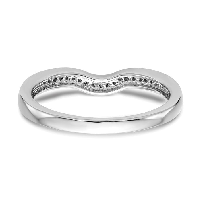 High-Quality 14K White Gold 1/15 Carat Diamond Eternity Wedding Band - Stylish Value-5