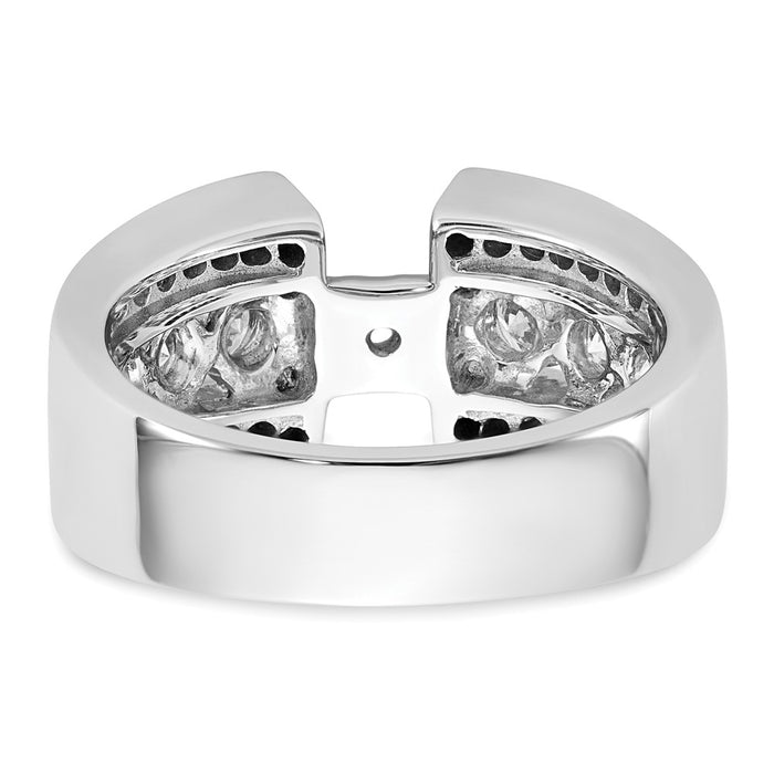 Buy Stylish 14K White Gold 1.3 Carat Diamond Semi-Mount Engagement Ring-5